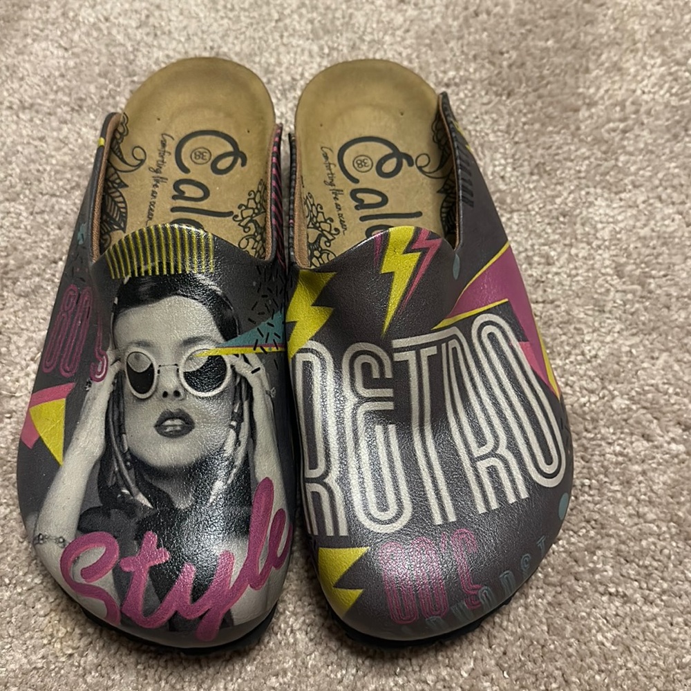 Calceo Retro Clog 38 (7.5) NWOT